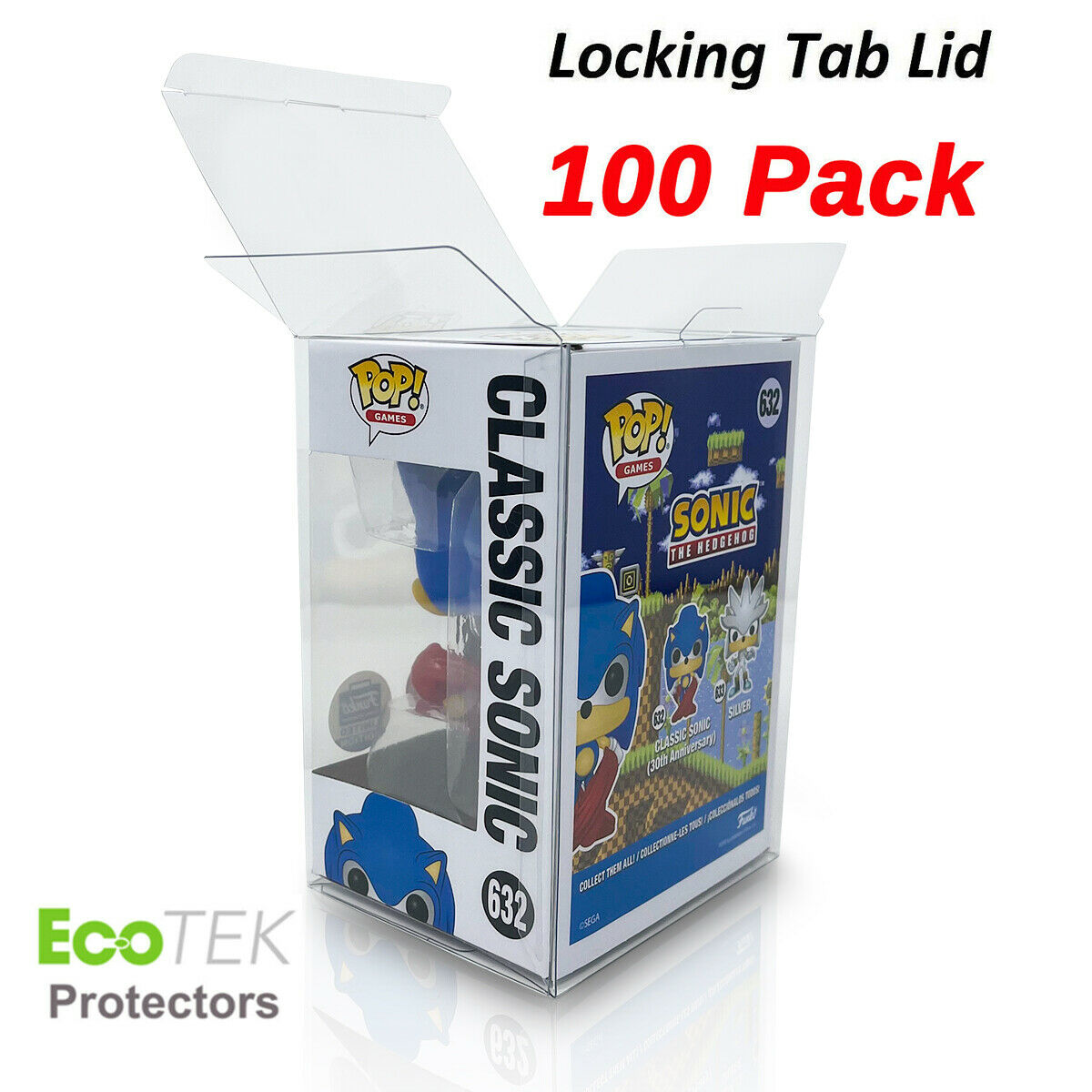 100 Collectible Funko Pop! Protector 4" Vinyl Box Crystal Clear Acid Free Strong