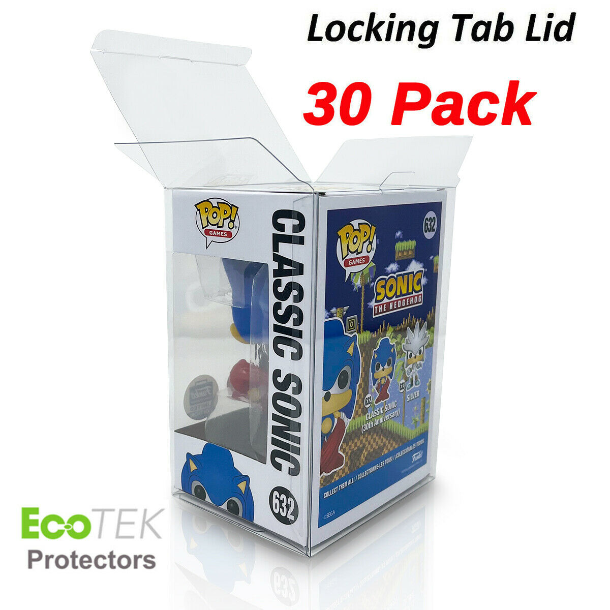 30 Funko Pop Acid-free Crystal Clear Strong Protector Case For 4" Vinyls Figures